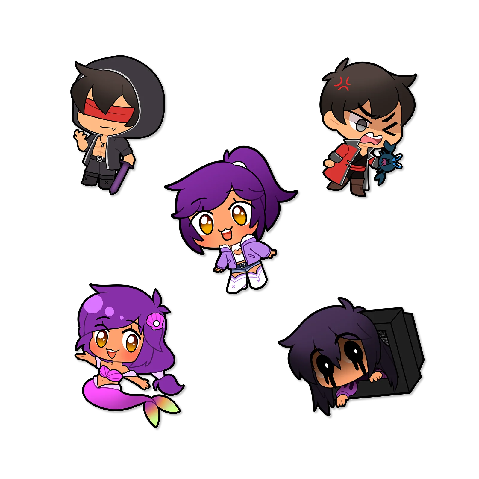 Aphmau & Friends Pixel Standee & Sticker Pack Bundle - Image 5