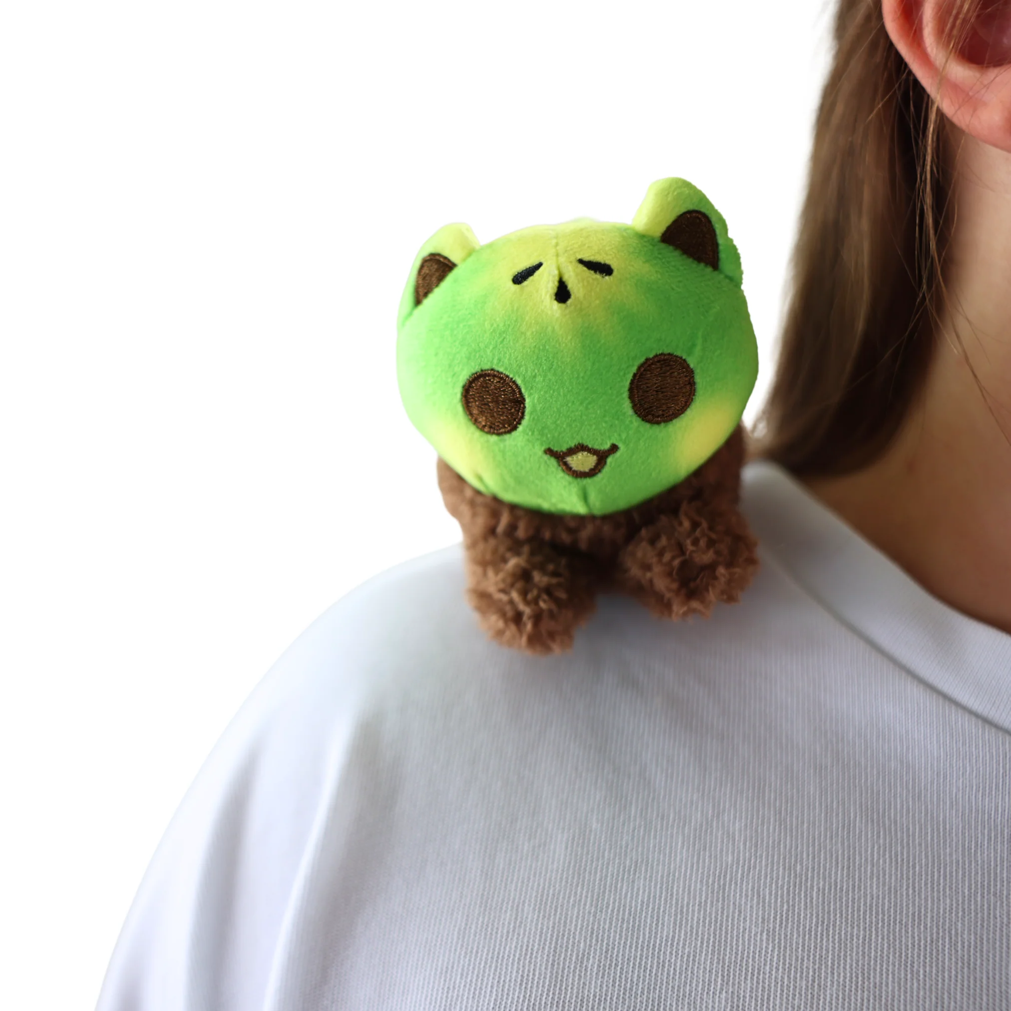 Kiwi Cat Mini MeeMeow Shoulder Pet Plush - Image 5