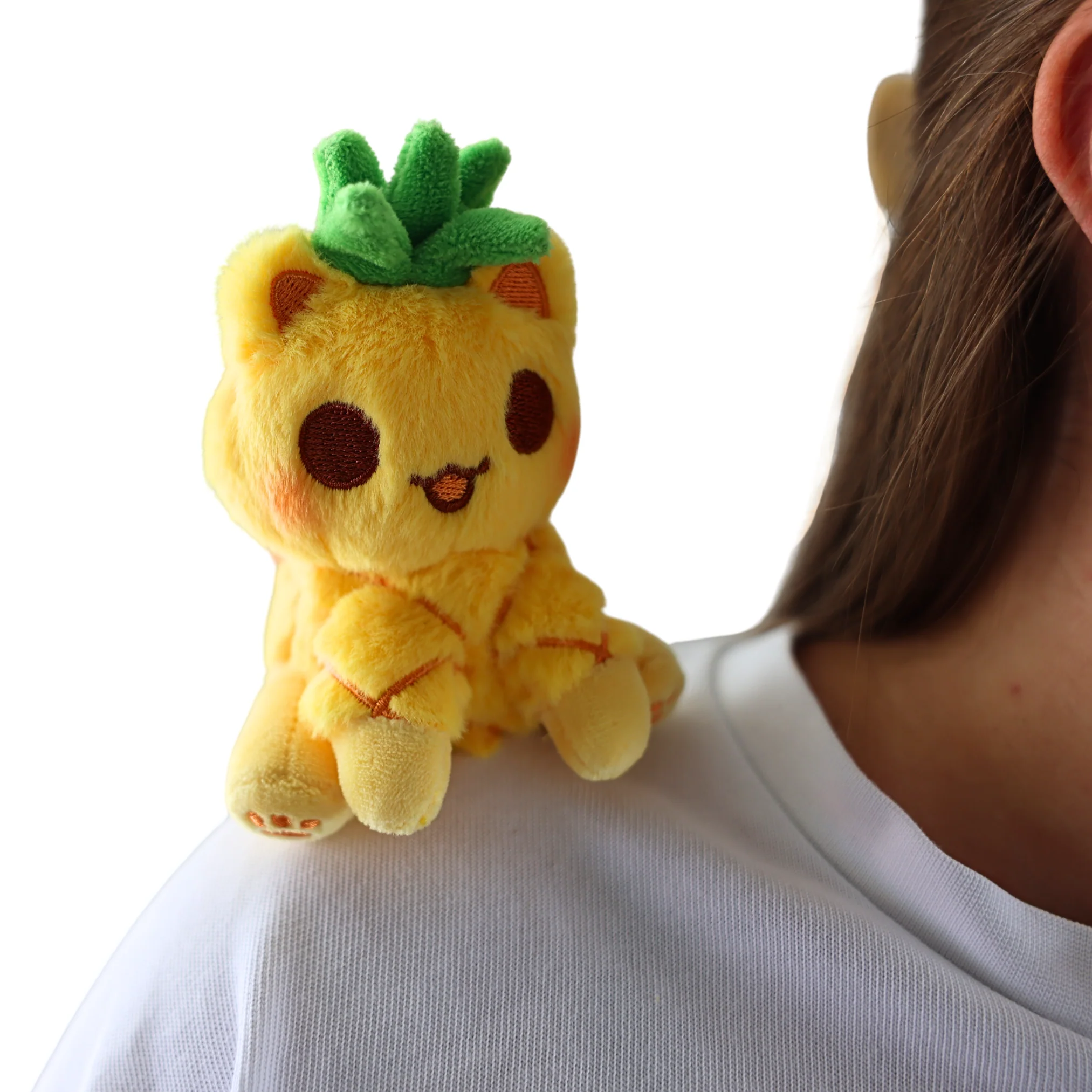 Pineapple Cat Mini MeeMeow Shoulder Pet Plush - Image 5