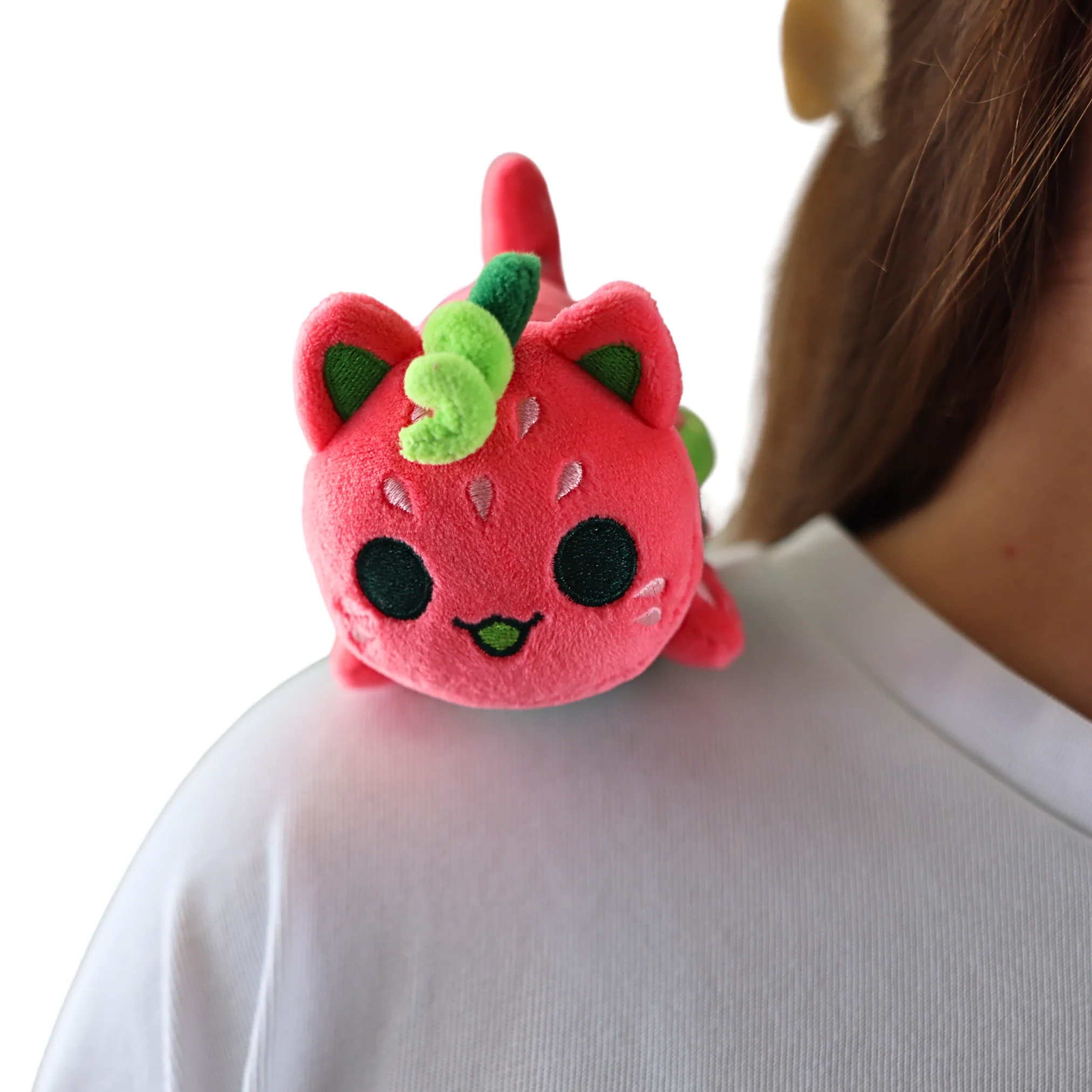 Watermelon Cat Mini MeeMeow Shoulder Pet Plush - Image 6